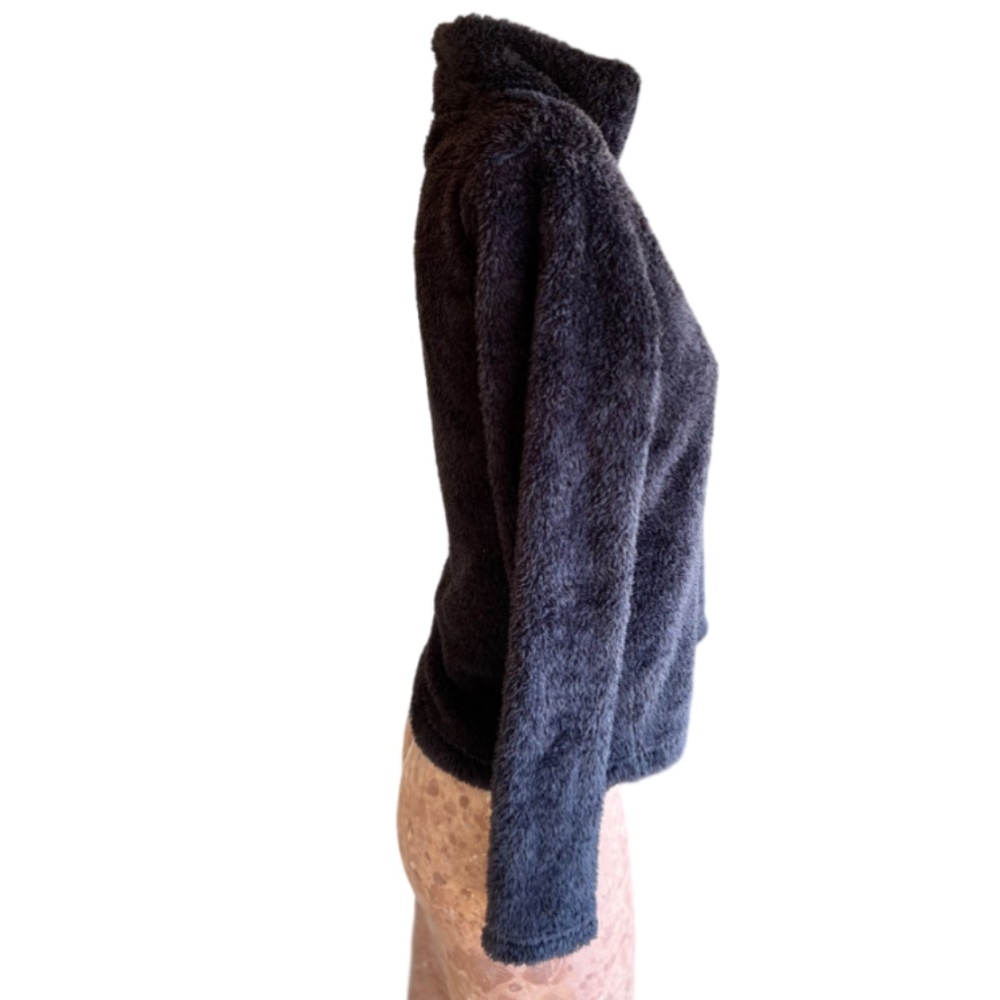 Navy Teddy Sweatshirt 1/4-Zip - Picture 3 of 5